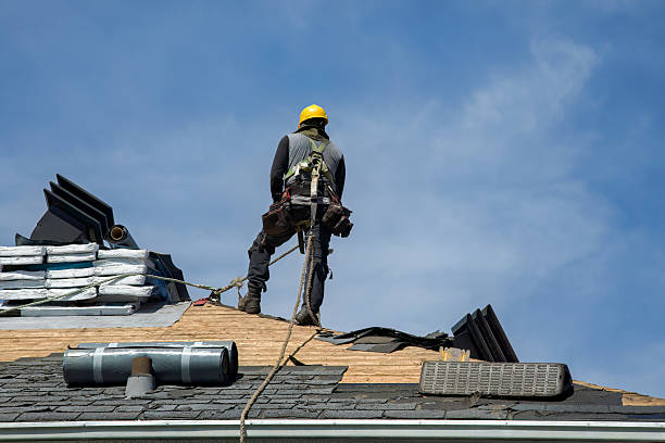 Professional Gutter Installation technician working in Carrolltown, PA